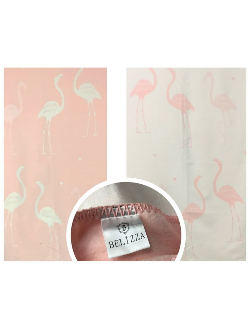 Pelikan pembe 200х220см. Плед. Туреччина Belizza