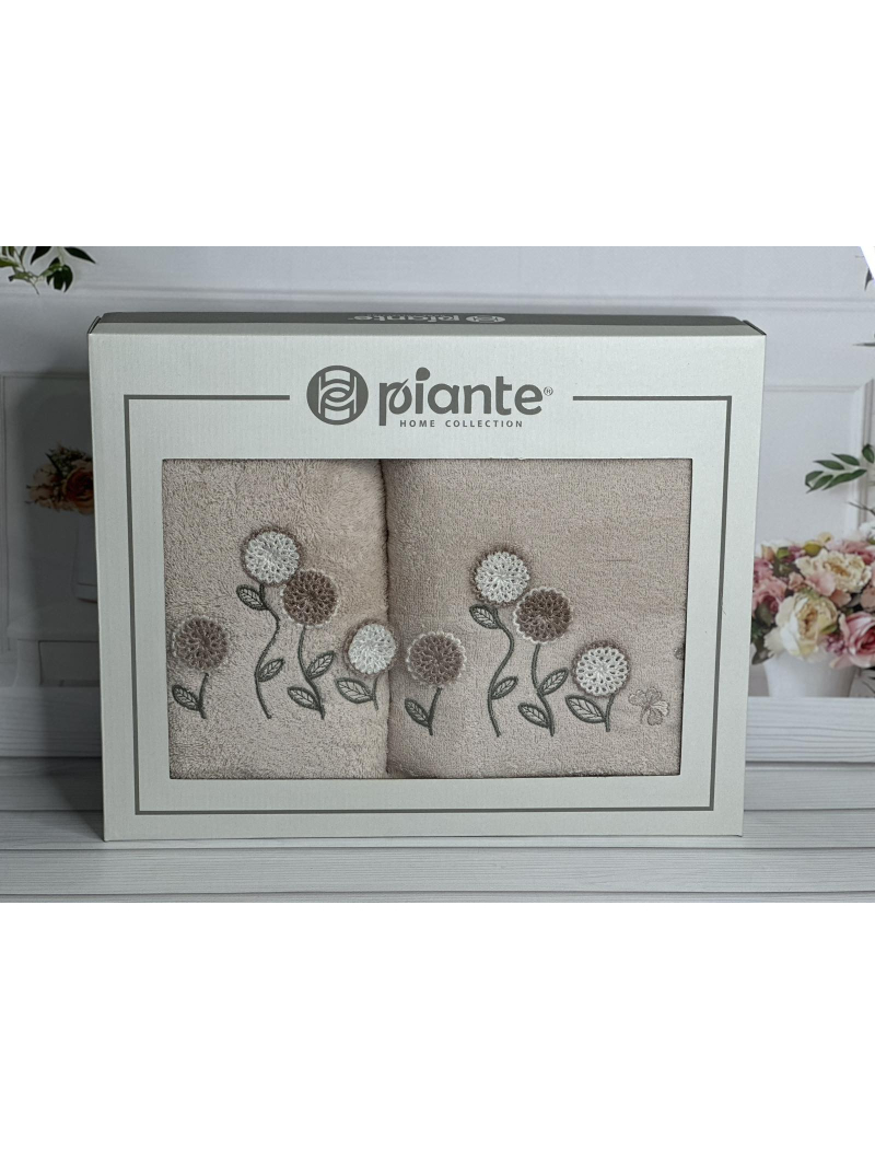 Piante ramaska bej 3D 2в1 бавовняні рушники.Туреччина.