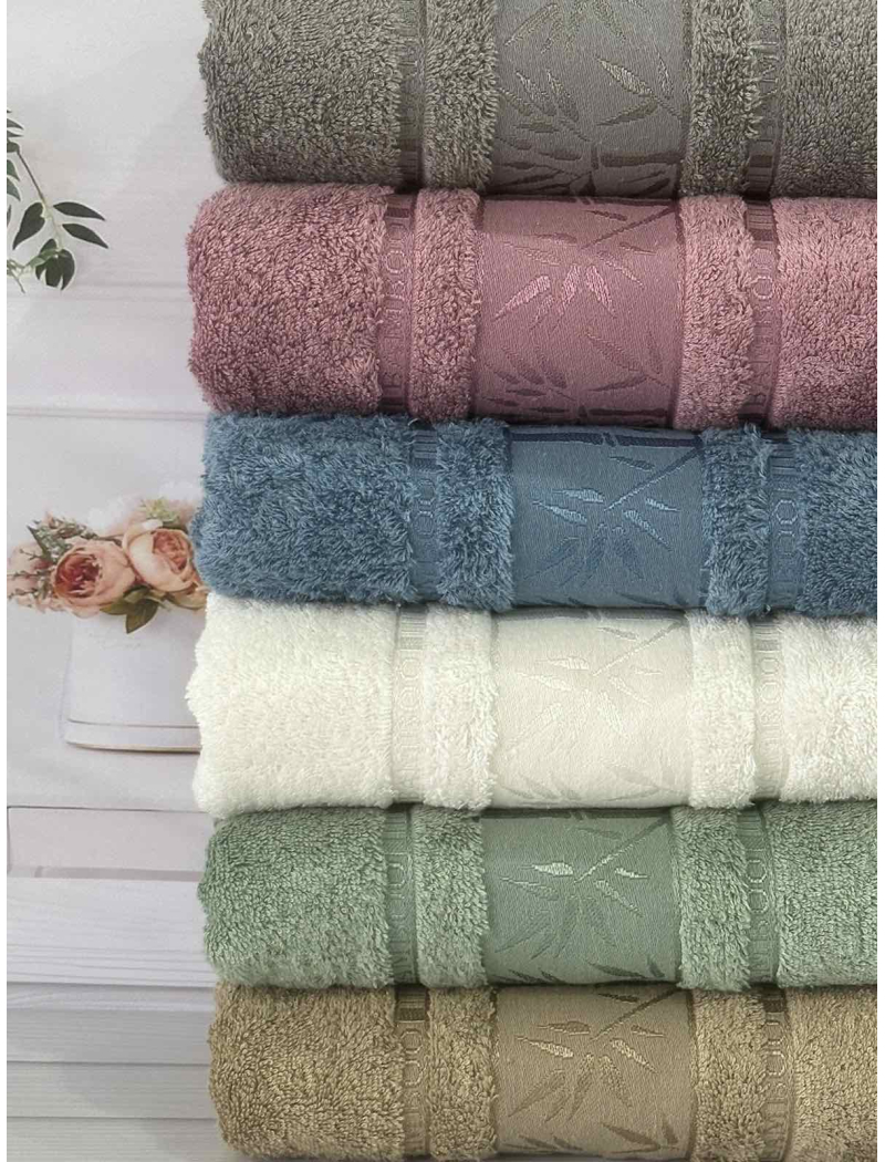 Bamboo бамбукові рушники 70х140см., 6шт/уп. Sweet dream Туреччина