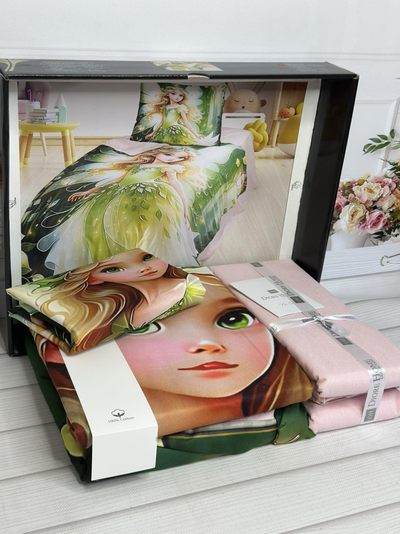 Sarila yesil дитяча постільна білизна. Ранфорс. Romeo home Туреччина.