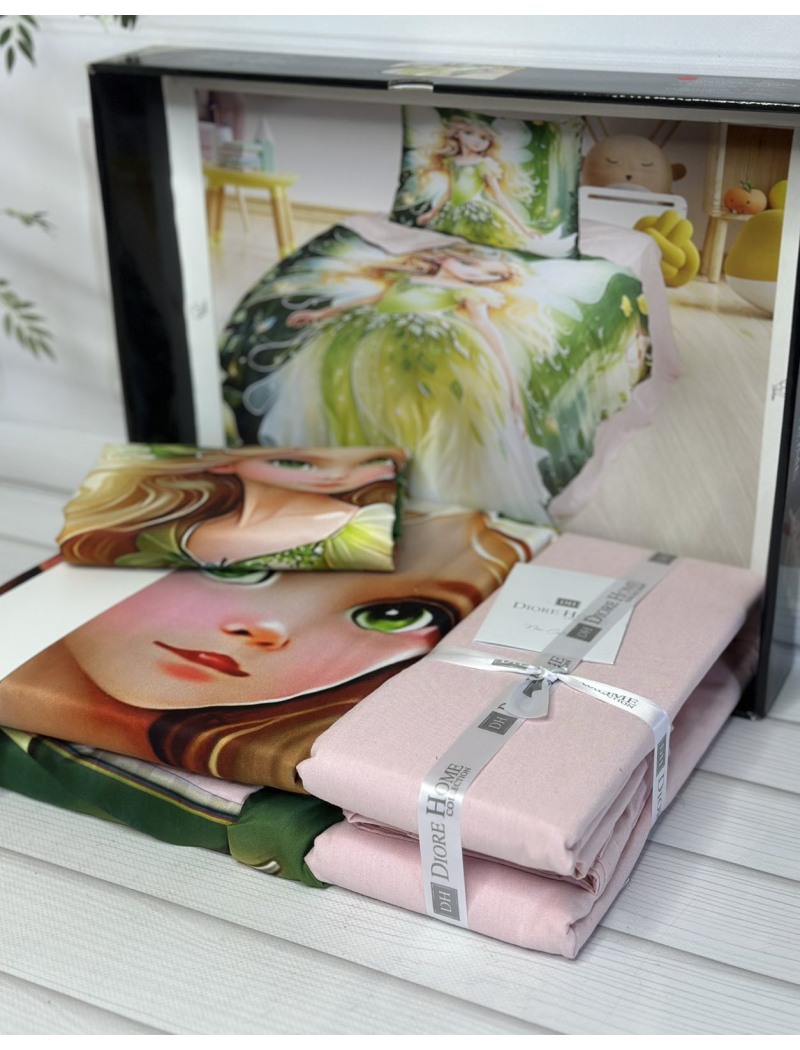 Sarila yesil дитяча постільна білизна. Ранфорс. Romeo home Туреччина.