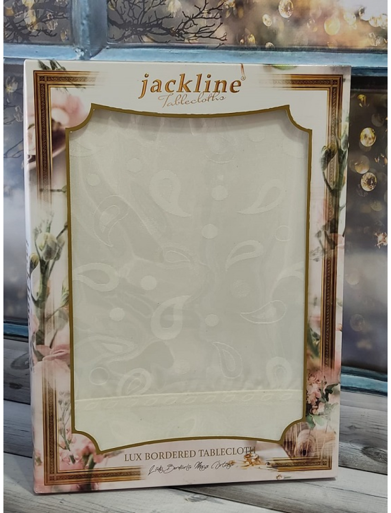Jackline Туреччина.LUX BORDERED JTD 139 Водовідштовхуюча скатертина 160х220см.