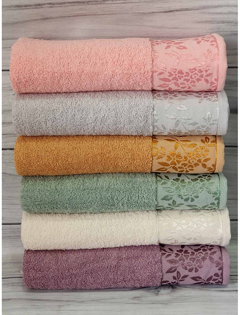 Mame Ramaska 50х90см., 6 шт/уп. махрові рушники. Бавовна. Туреччина