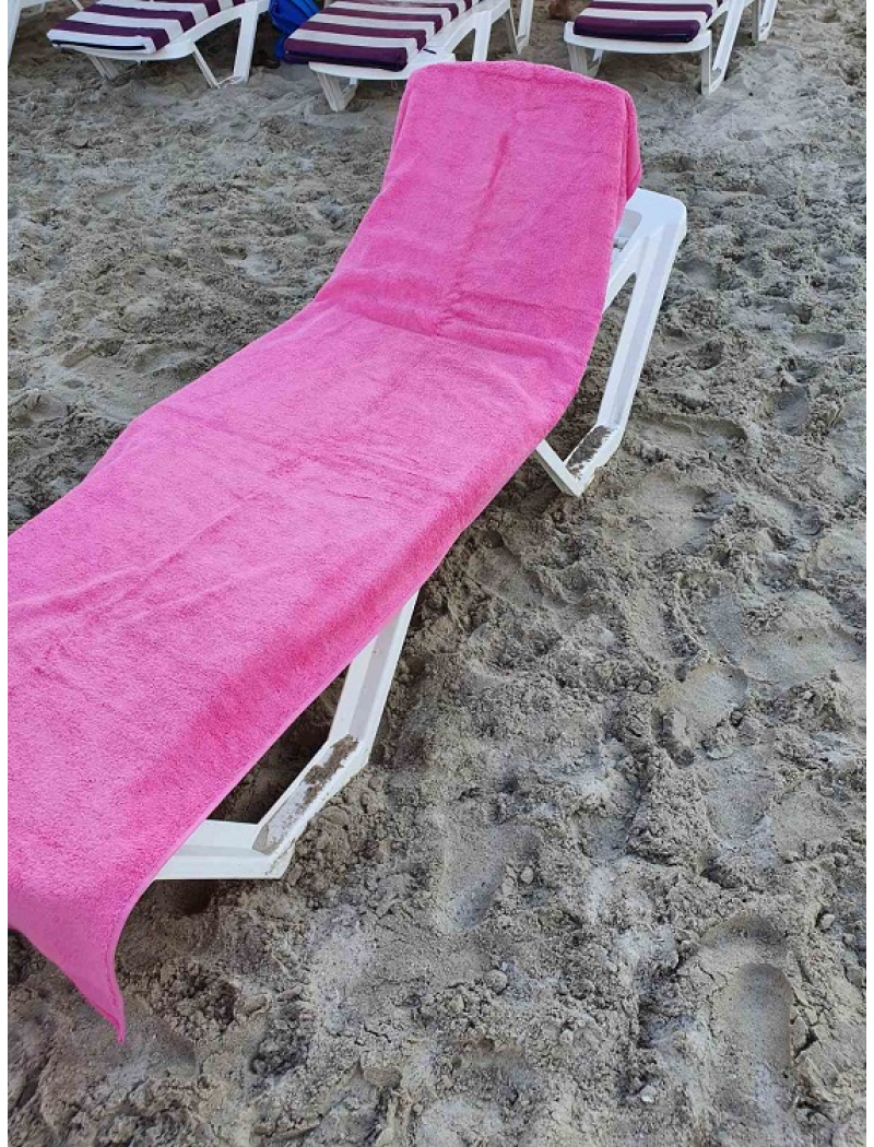 Рожевий підстилка на шезлонг. Махра. Туреччина