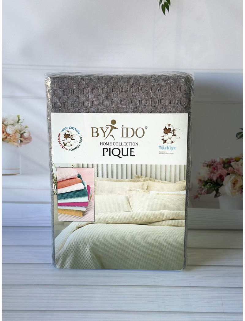 Вафельное пике 200х240см. Хлопок. By Ido Турция. 9251-3