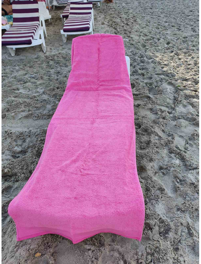 Рожевий підстилка на шезлонг. Махра. Туреччина