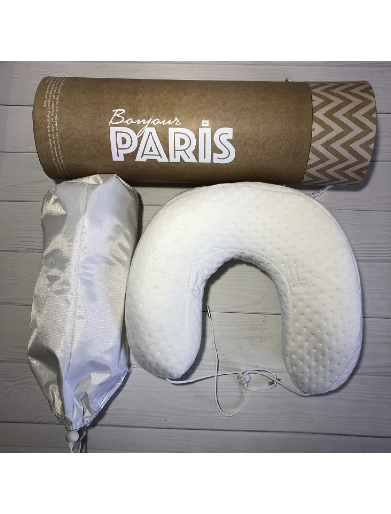 Bonjour Paris Ортопедична подушка рогалік, 30х28см.