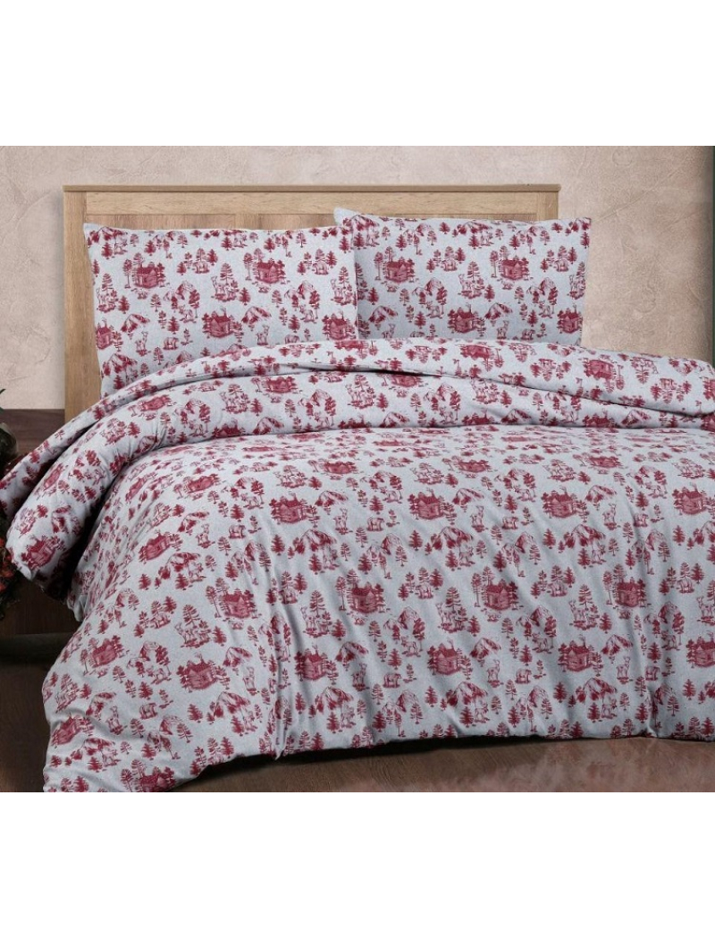 41849 фланелева постіль, євро розмір. Cotton collection Туреччина