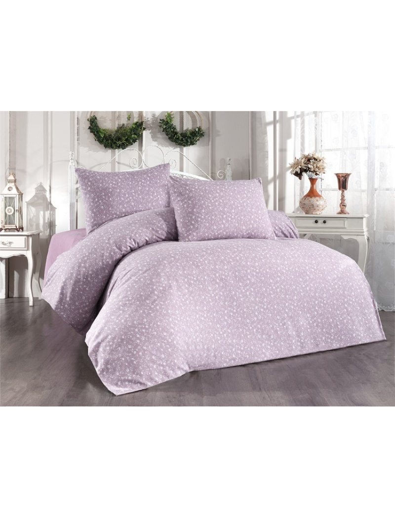 Wisreria lilac фланелева постіль. Євро розмір. Belizza Туреччина.