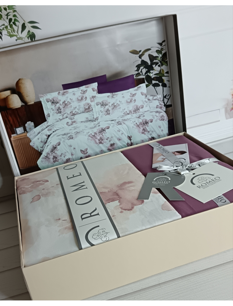 Poplin Rose murdum постіль з поплин. Євро розмір. Romeo home Туреччина.