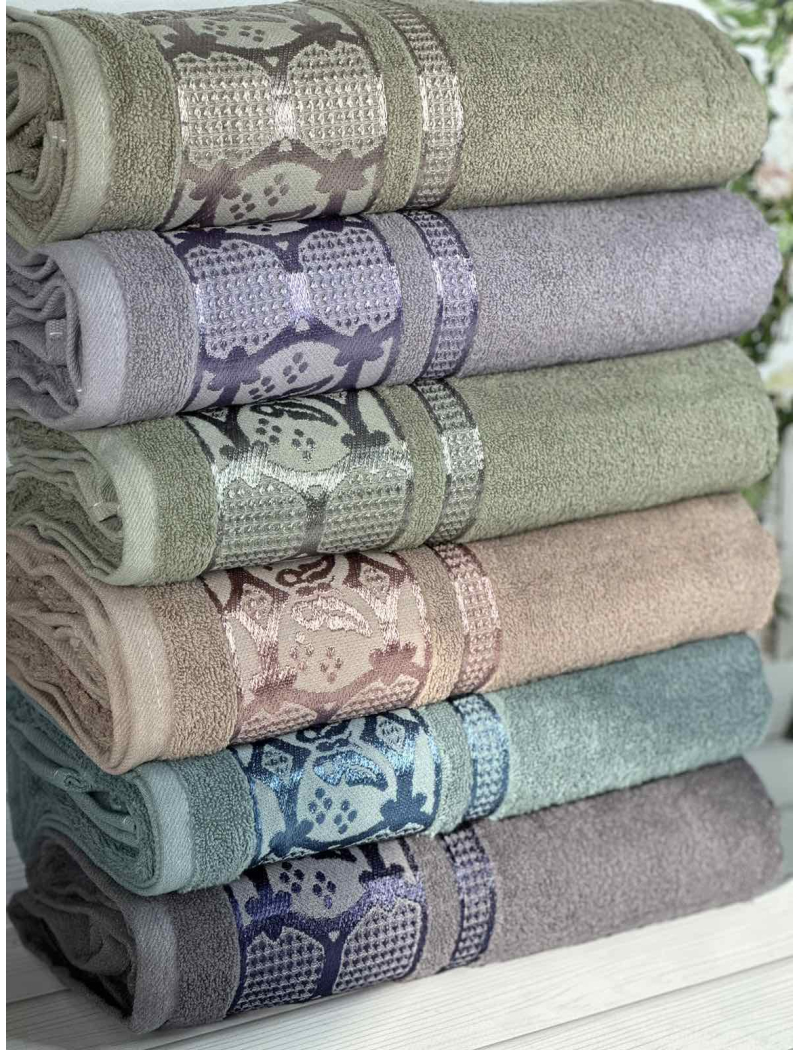 Koza Durul махрові рушники 50х90см., 6 шт/уп. Туреччина