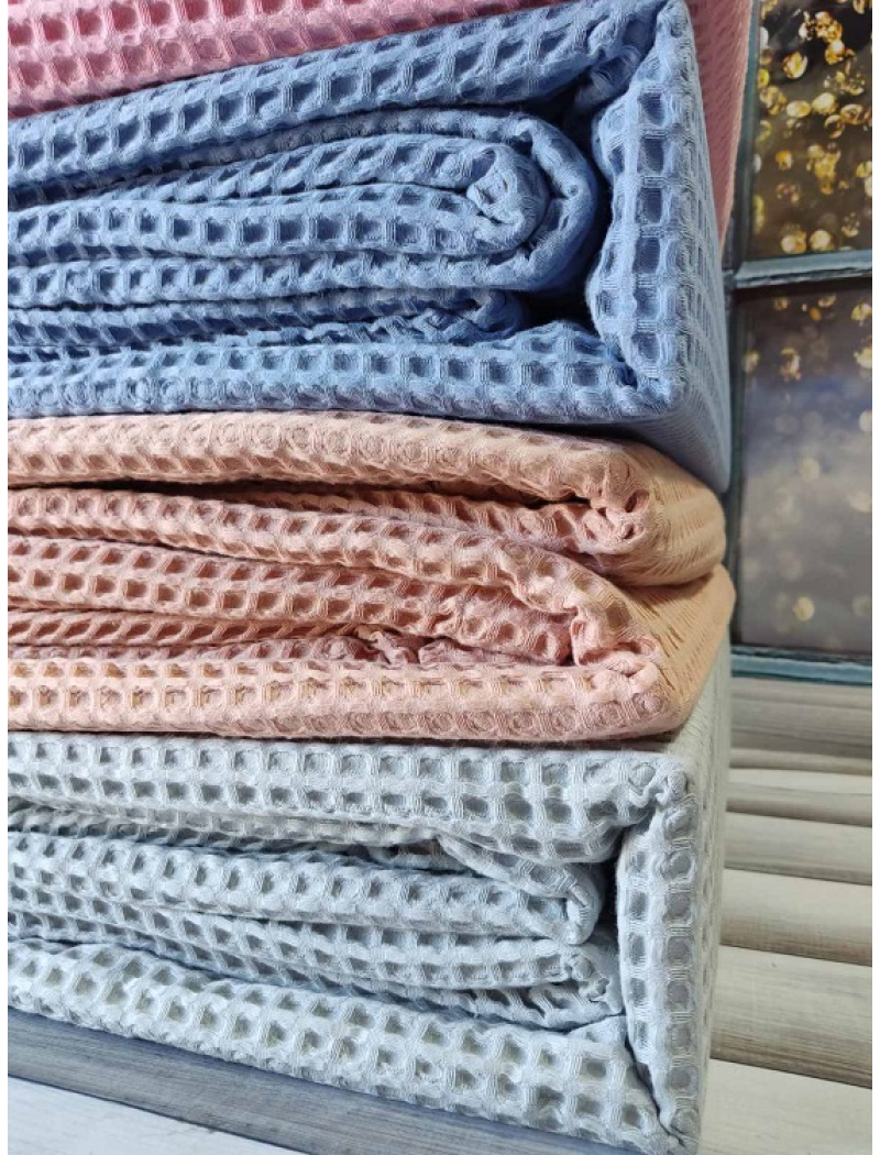 Blue вафельне протирадло з наволочками 240х260см. Marie Claire Туреччина.