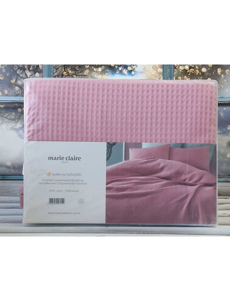 Pembe вафельне протирадло з наволочками 240х260см. Marie Claire Туреччина.