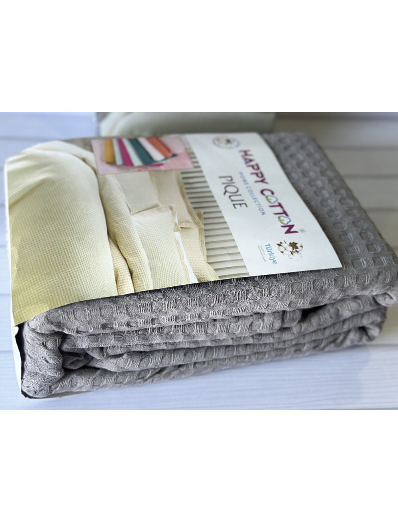 Вафельное пике 200х240см. Хлопок. By Ido Турция. 9251-3