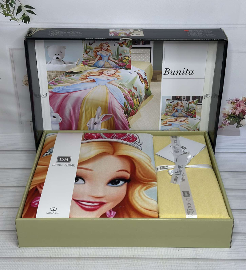 Bunita дитяча полуторна постільна білизна. Ранфорс. Romeo home Туреччина.