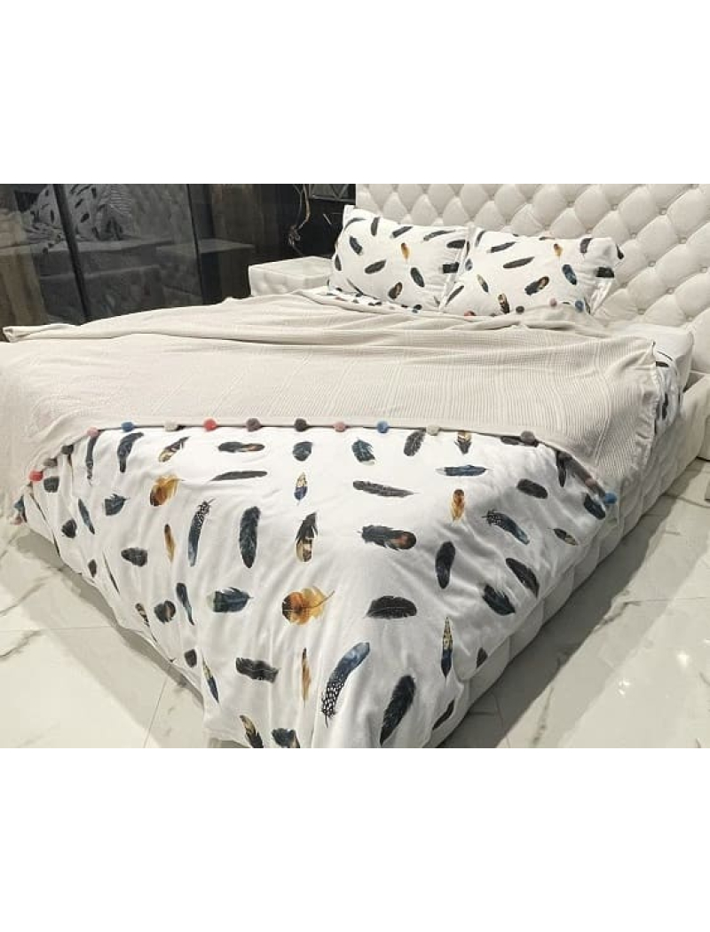 Bej бавовняне піке. 200х220см. Dantela Туреччина.