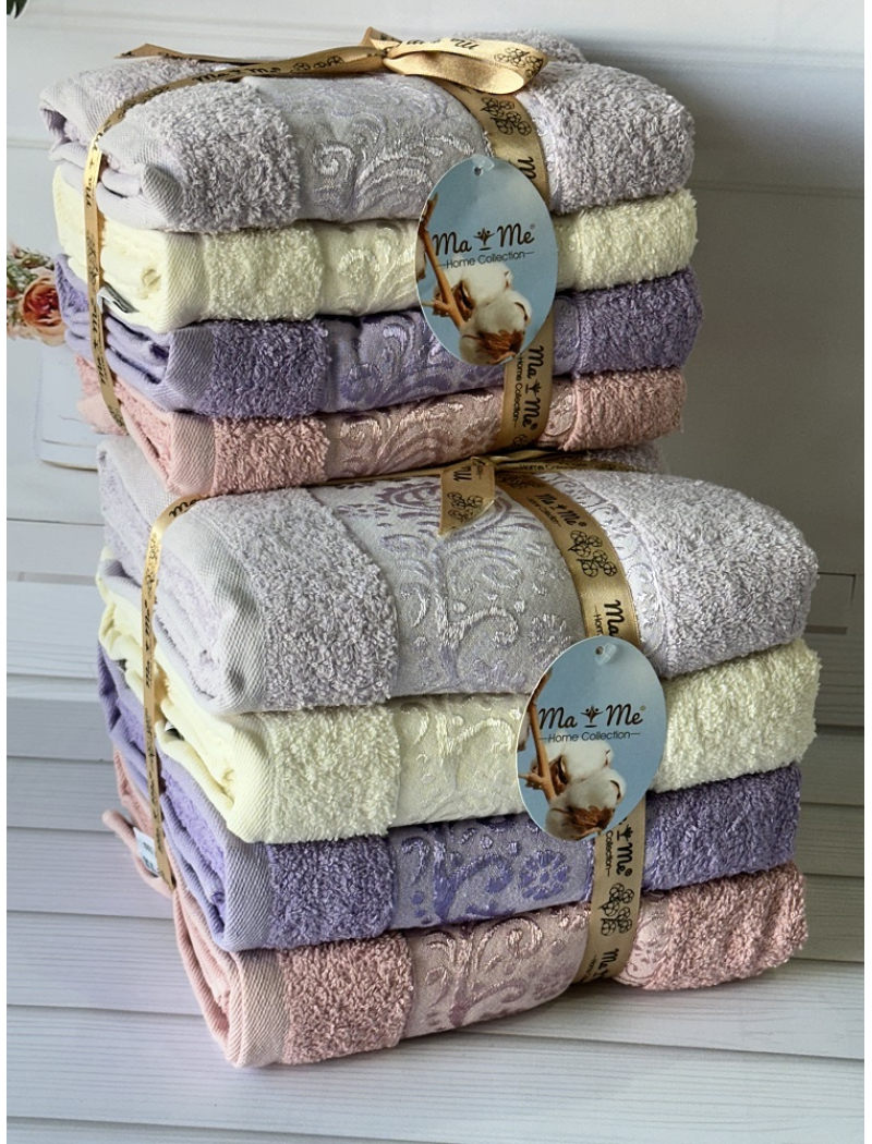 Mame venzl 70х140см., 4 шт/уп. Полотенца. Хлопок. (5398-vnzl)