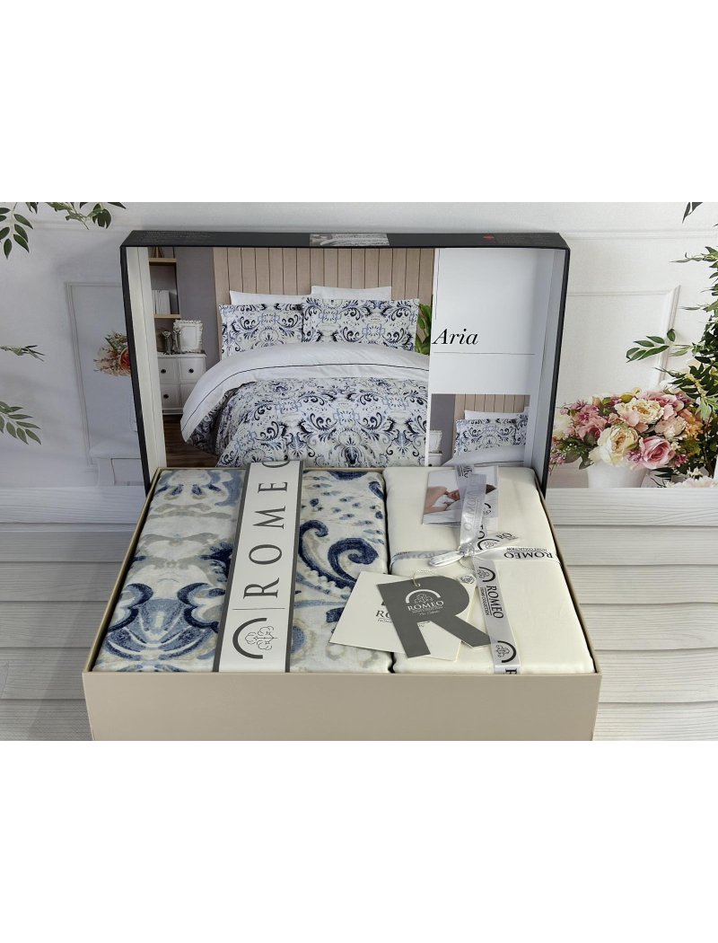 Aria сатинова постільна білизна. Євро розмір. Romeo home Туреччина.