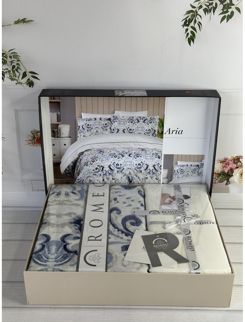 Aria сатинова постільна білизна. Євро розмір. Romeo home Туреччина.