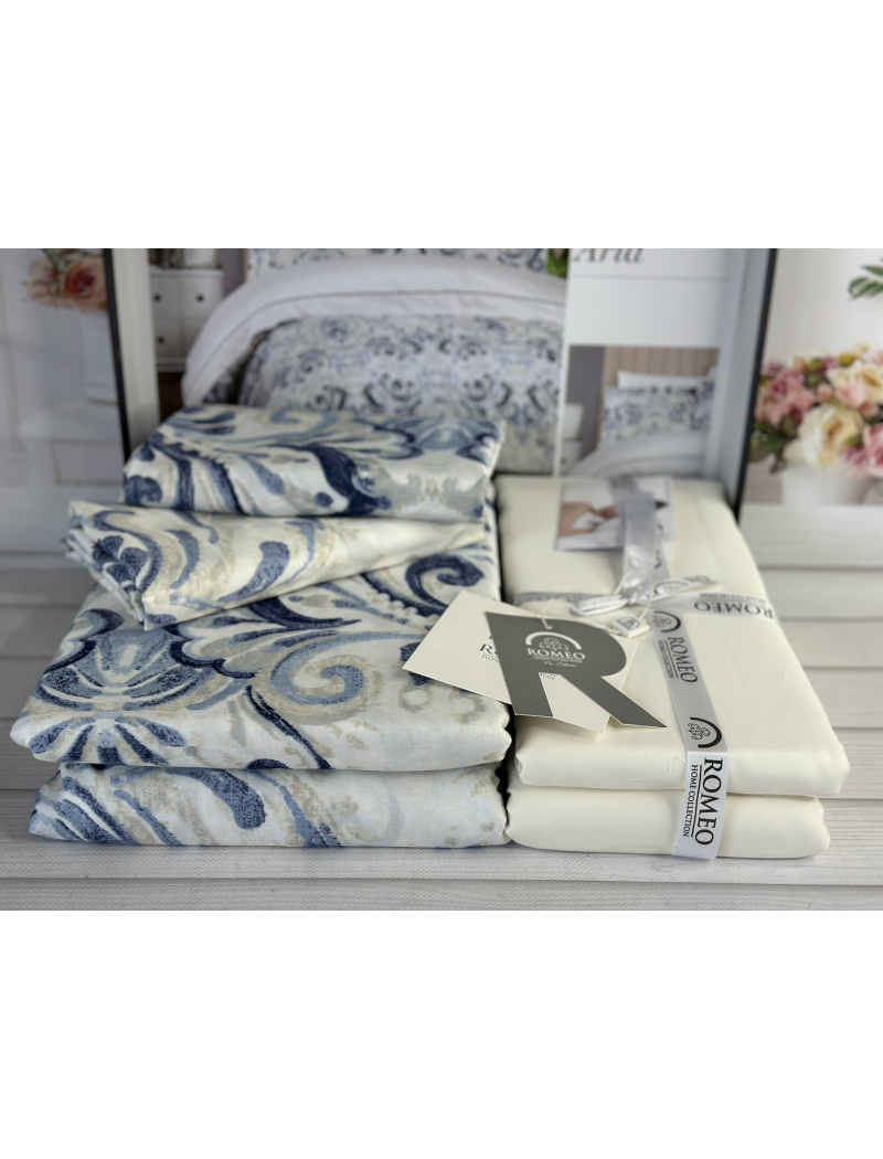 Aria сатинова постільна білизна. Євро розмір. Romeo home Туреччина.