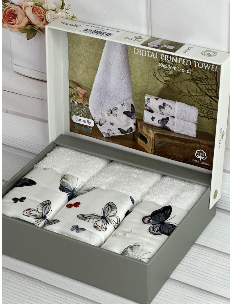 Belizza Butterfly 30х50см., махрові кухонні рушники.