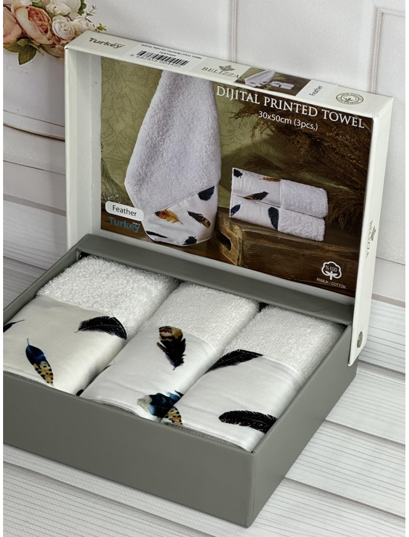 Belizza Feather 30х50см., махрові кухонні рушники.