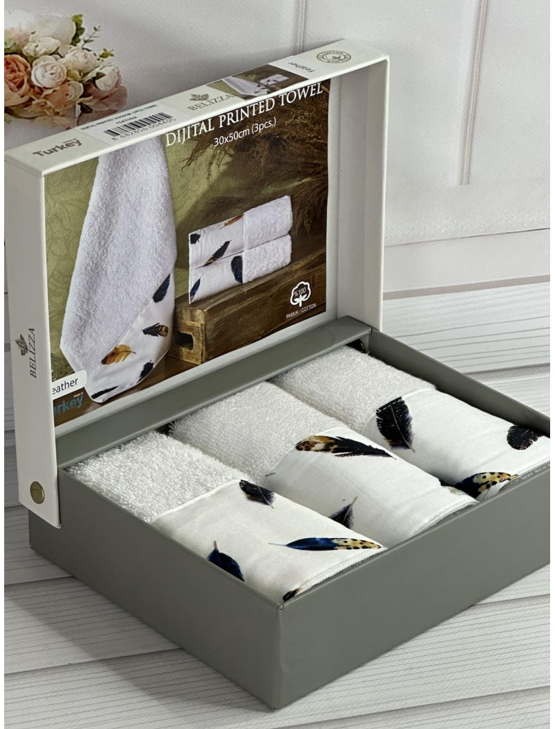 Belizza Feather 30х50см., махрові кухонні рушники.