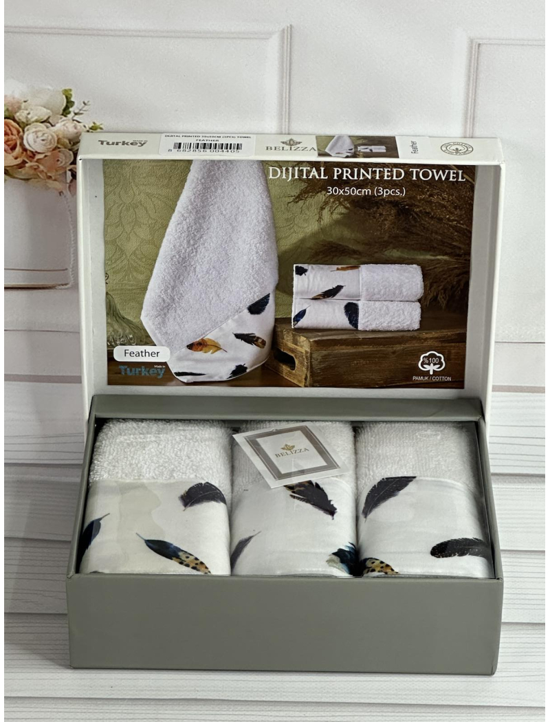 Belizza Feather 30х50см., махрові кухонні рушники.