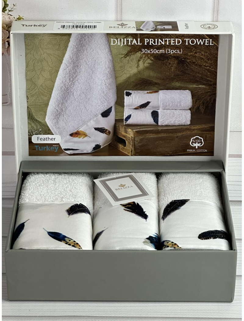 Belizza Feather 30х50см., махрові кухонні рушники.