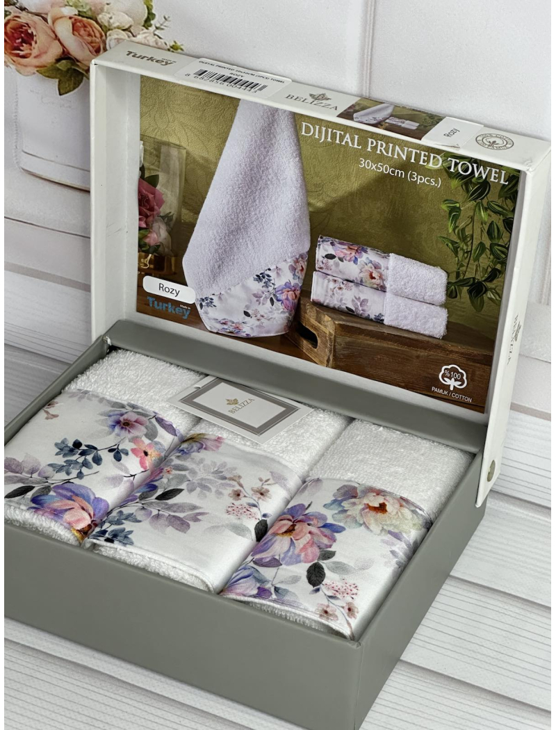 Belizza Rozy 30х50см., махрові кухонні рушники.