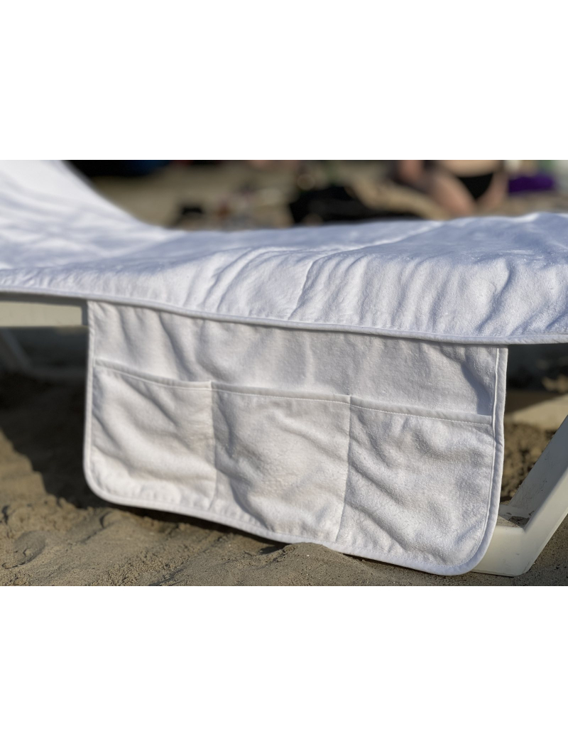 Белый чехол на шезлонг. С кормашками и подушками. Турция.