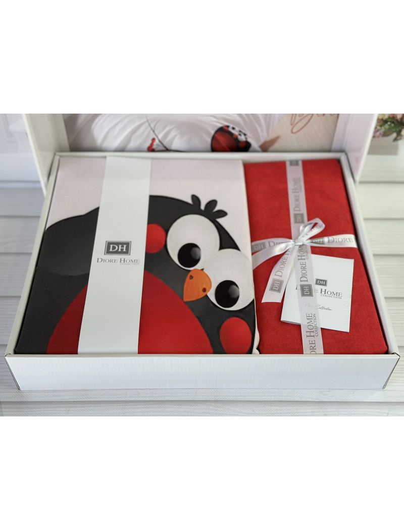 Bird дитча полуторна постільна білизна. Ранфорс. Romeo home Туреччина.