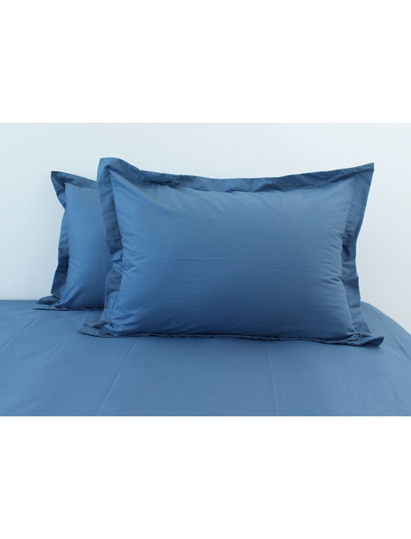 Наволочка сатин Турция Blue Grey