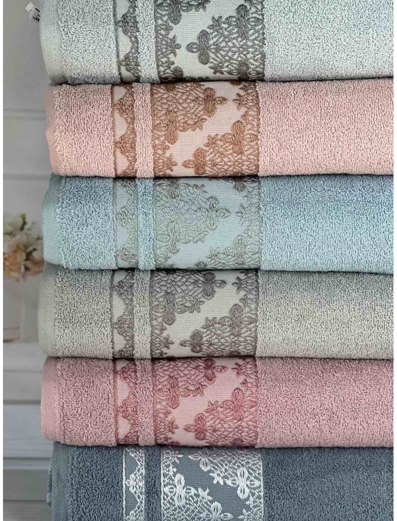 Gulbengi Durul махрові рушники 70х140см., 6 шт/уп. Туреччина