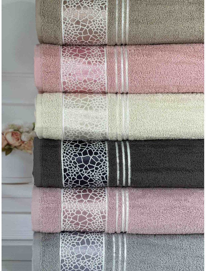 Kirikcam Durul махрові рушники 70х140см., 6 шт/уп. Туреччина