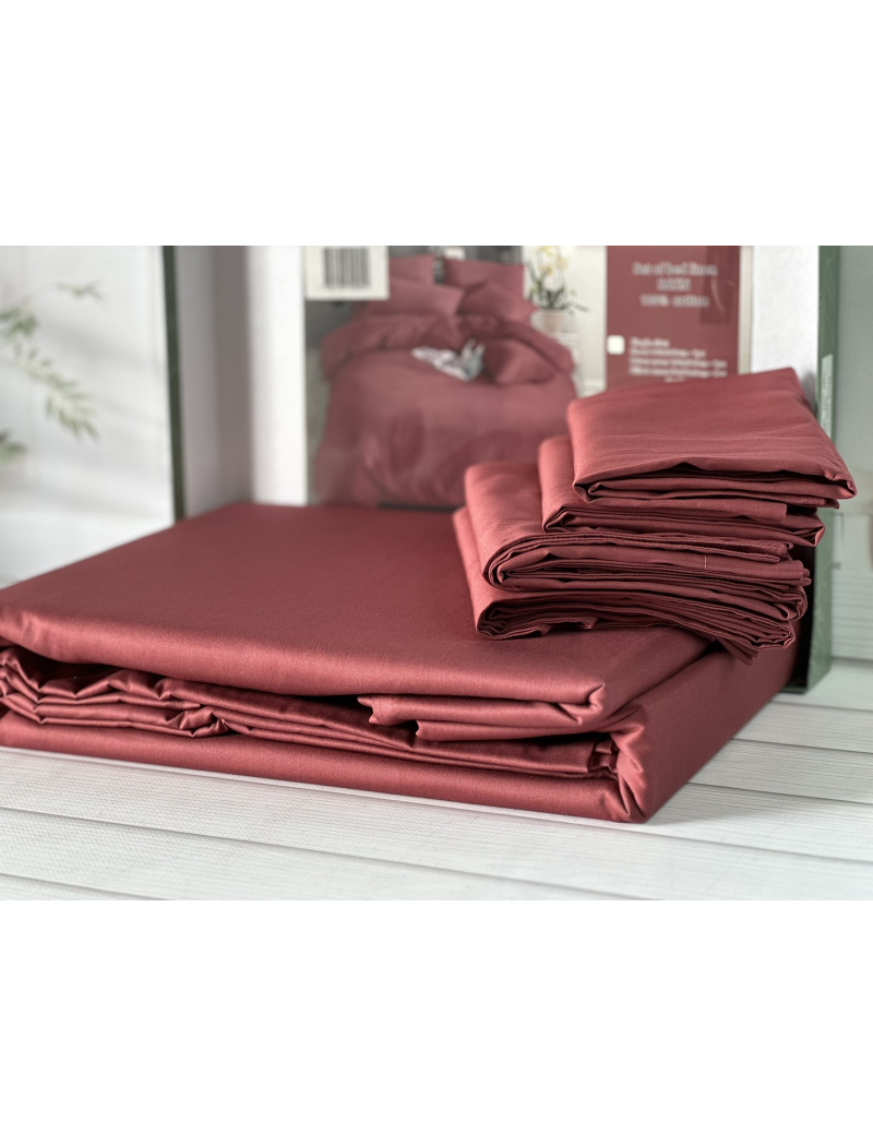 Kiremit сатинова постільна білизна євро розміру. Word of dream.