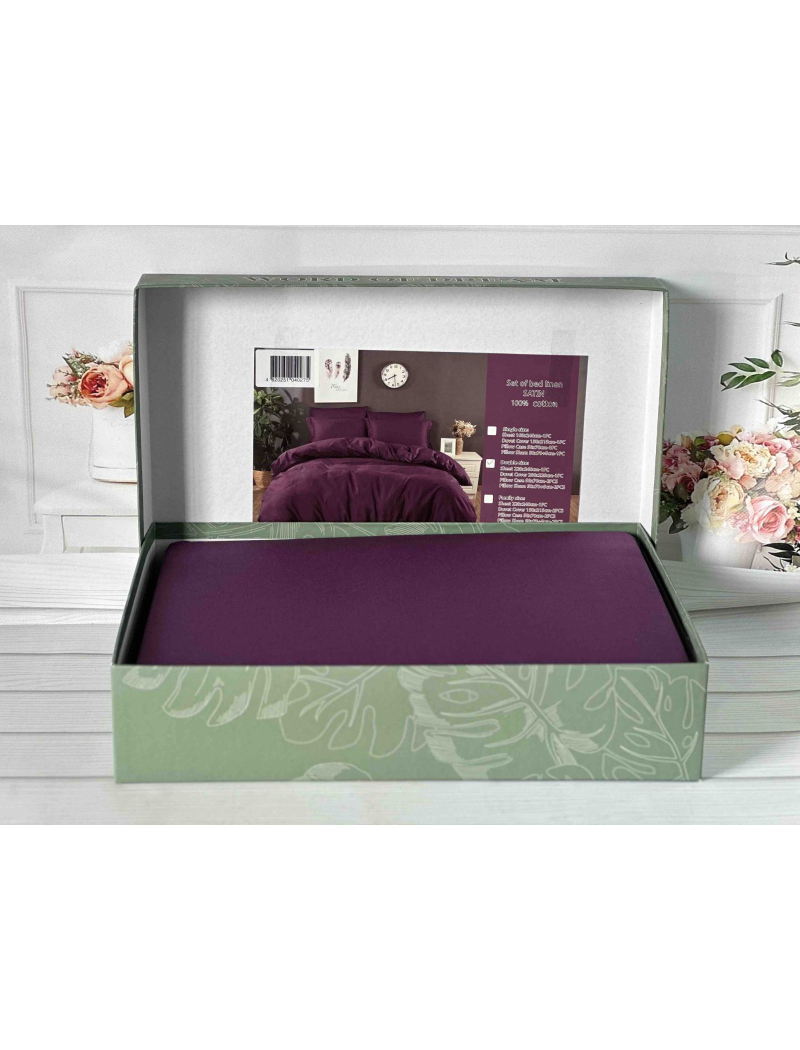 Murdum сатинова постільна білизна євро розміру. Word of dream.