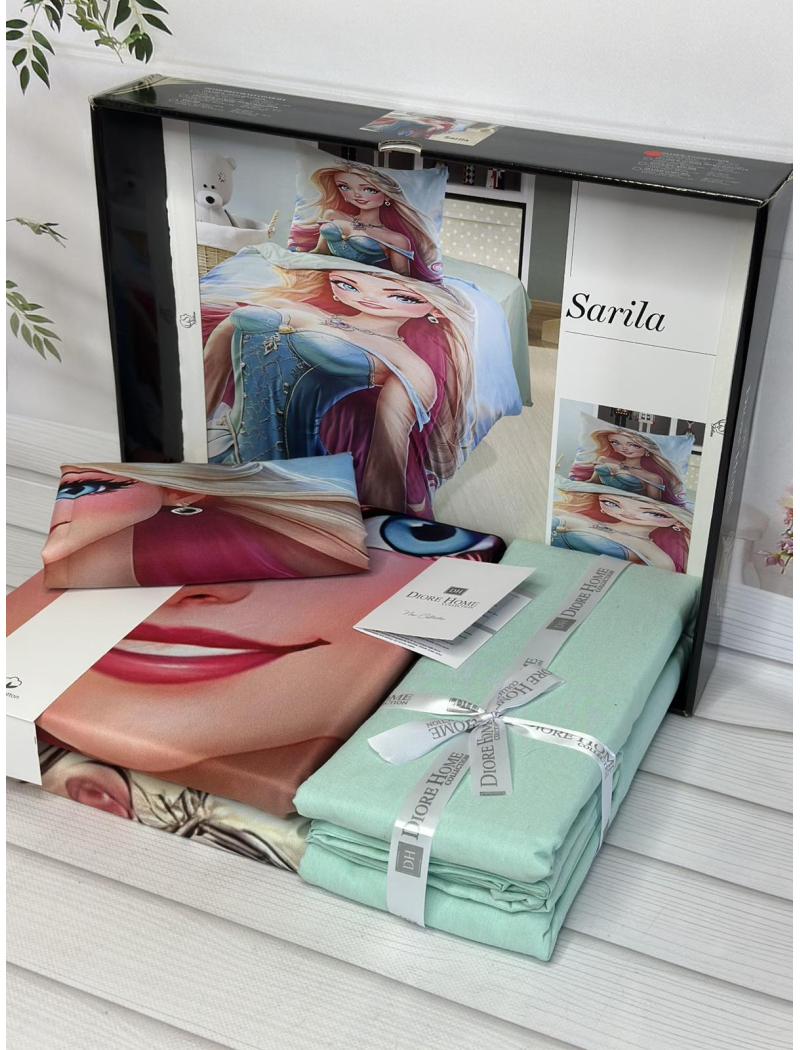 Sarila полуторна постільна білизна. Ранфорс. Romeo home Туреччина.