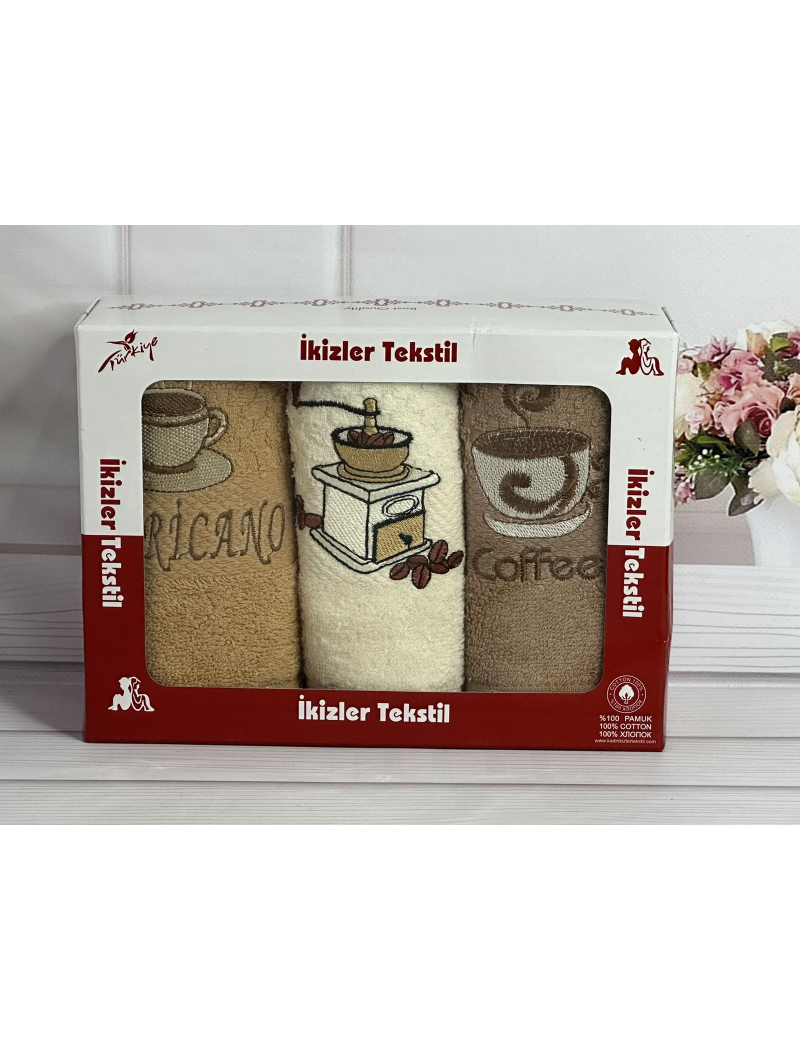 ikizler 004 40х60см., 3 шт/уп., кухонні махрові рушники.