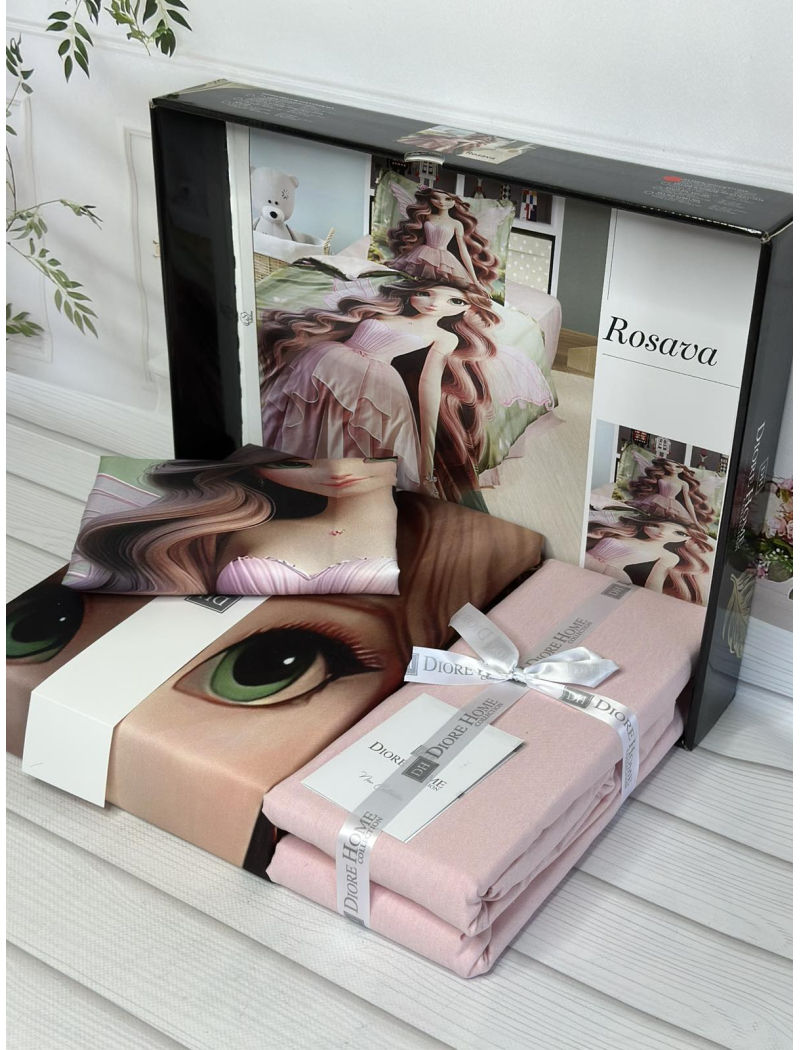 Rosara дитяча полуторна постільна білизна. Ранфорс. Romeo home Туреччина.