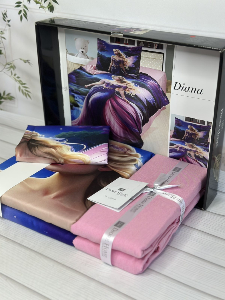 Diana дитяча полуторна постільна білизна. Ранфорс. Romeo home Туреччина.