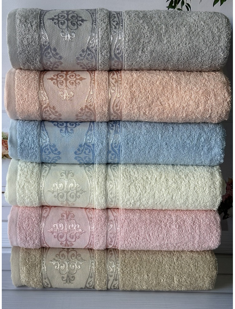 Mame krestik 70х140см., 6 шт/уп. махрові рушники. Бавовна. Туреччина