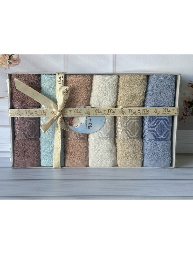 Mame rombik 30х50см., 6 шт/уп. Махровые полотенца. Хлопок. Турция