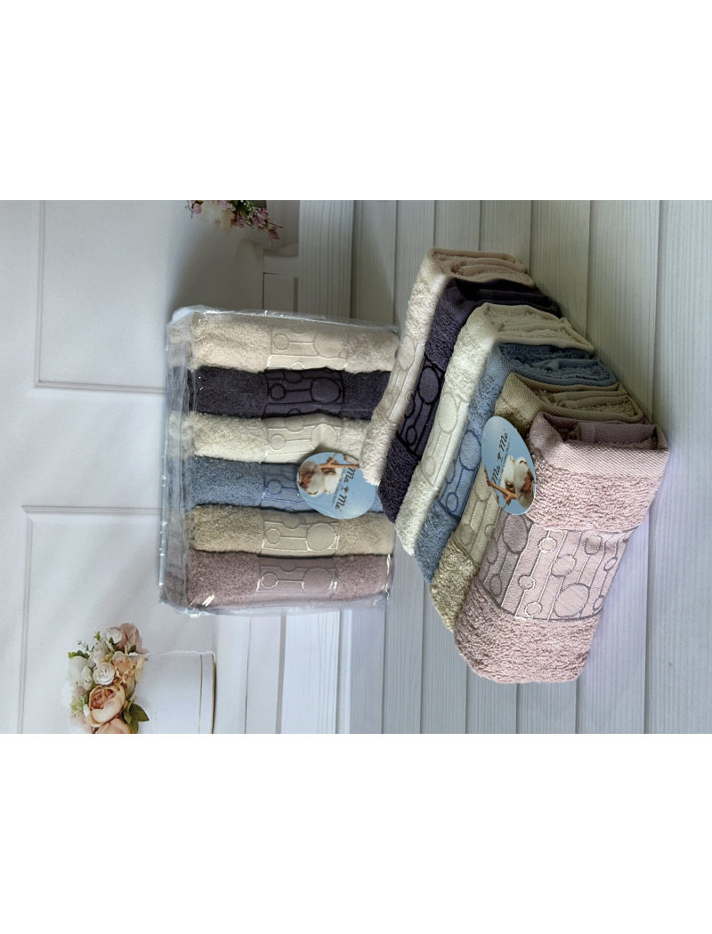 Mame Krugi 6в1 Махрові рушники 30х50см. Бавовна. Туреччина.