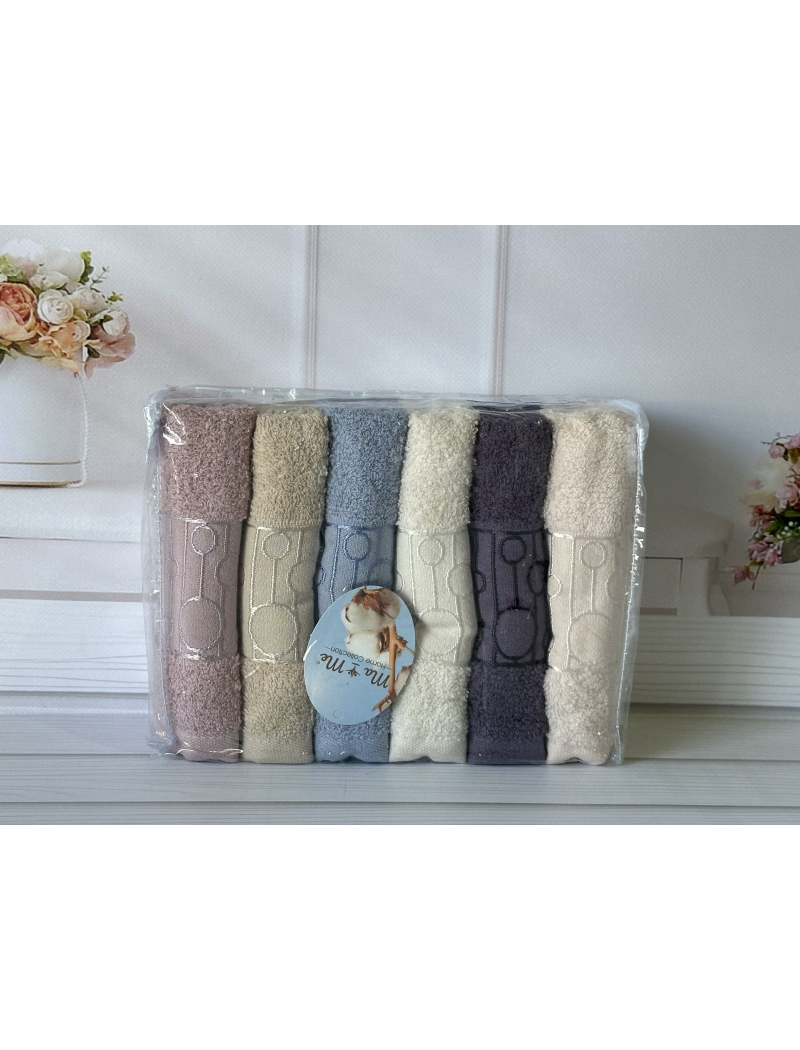 Mame Krugi 6в1 Махрові рушники 30х50см. Бавовна. Туреччина.