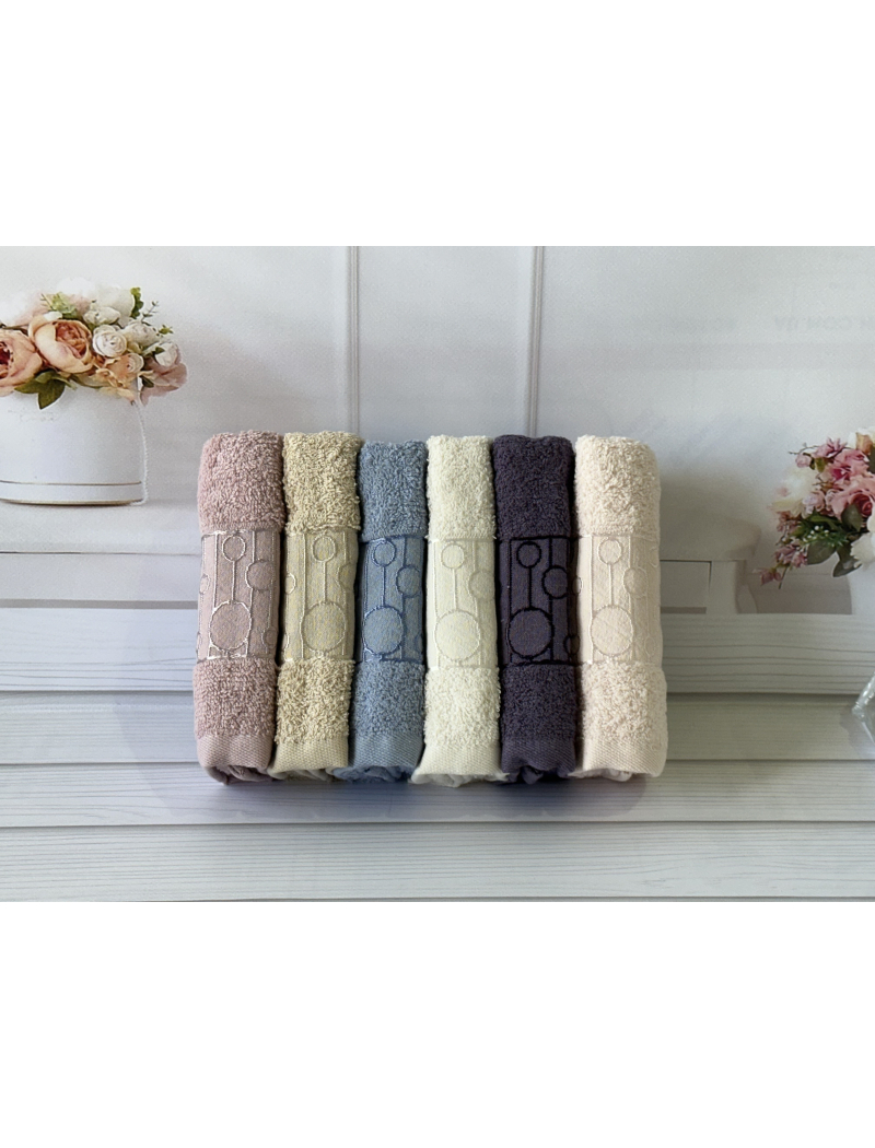 Mame Krugi 6в1 Махрові рушники 30х50см. Бавовна. Туреччина.