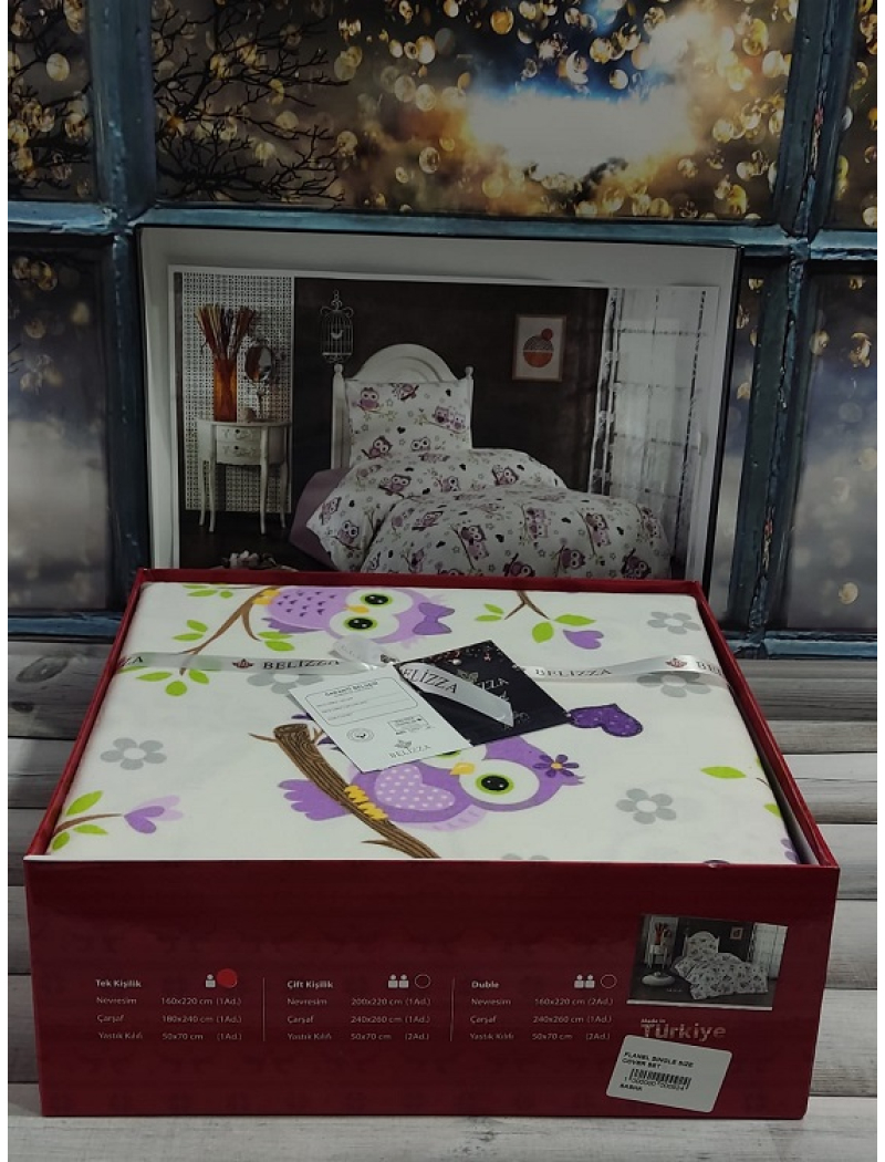 Sasha фланелева постіль. Полуторний розмір. Belizza Туреччина.