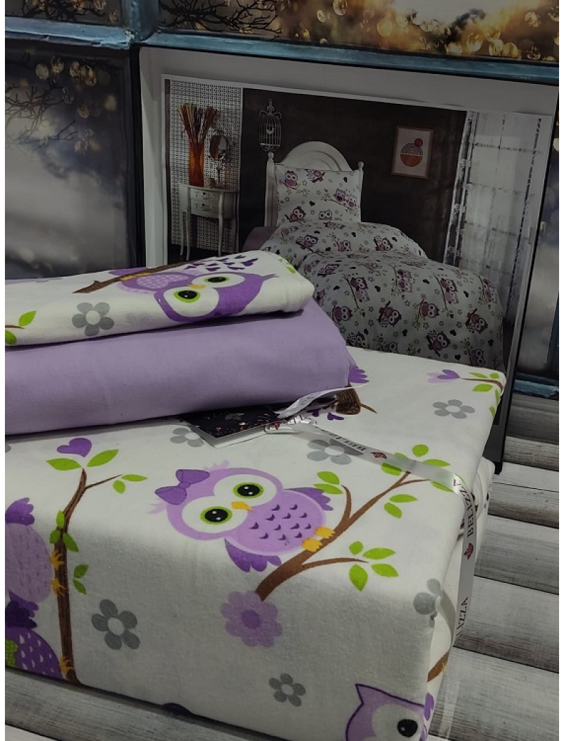 Sasha фланелева постіль. Полуторний розмір. Belizza Туреччина.