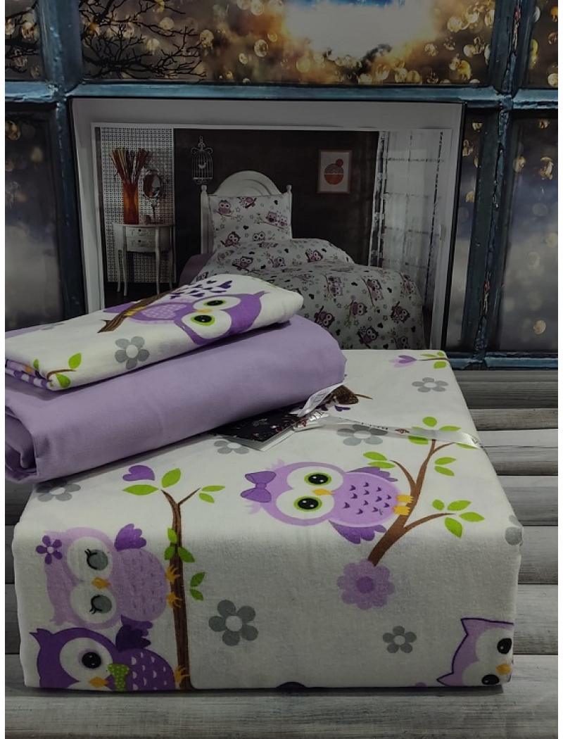 Sasha фланелева постіль. Полуторний розмір. Belizza Туреччина.