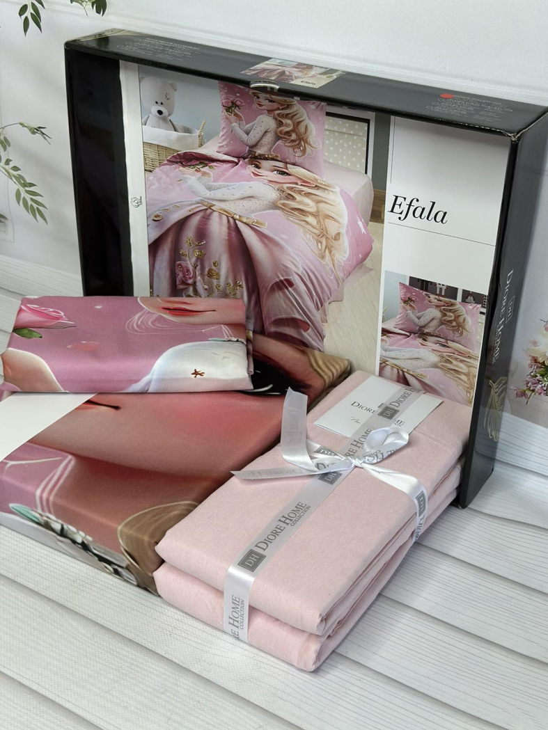Efala дитяча полуторна постільна білизна. Ранфорс. Romeo home Туреччина.
